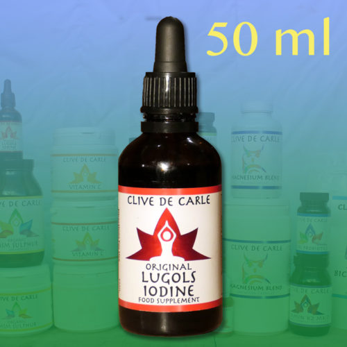 Lugol's Iodine - Hormonal Issues, Menopause, Immune System, Brain Fog, Memory, Thyroid, Dry Skin - Large (50ml)